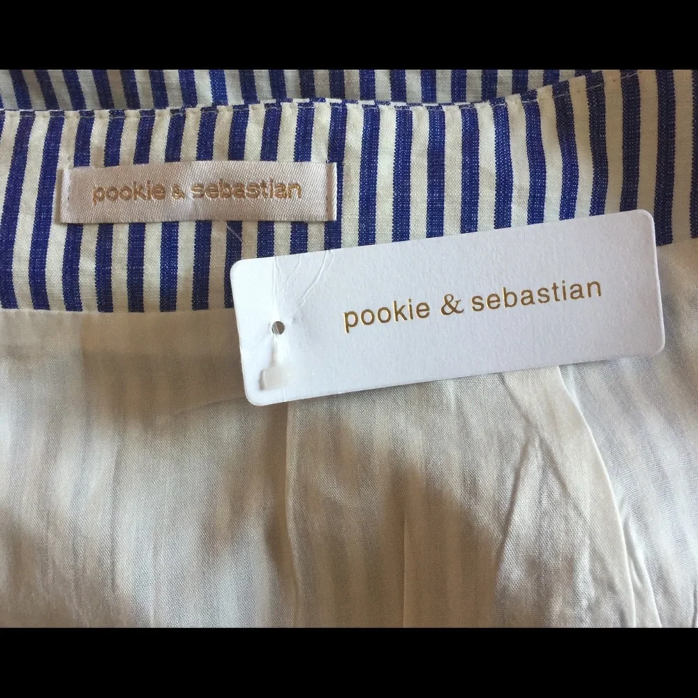POOKIE & SEBASTIAN Ruffle Striped Skirt - Picture 6 of 7